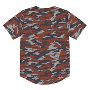 Flora Red Russian CAMO Unisex Baseball Jersey