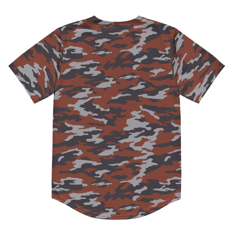 Flora Red Russian CAMO Unisex Baseball Jersey