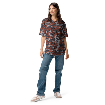 Russian Flora Red CAMO Unisex Baseball Jersey