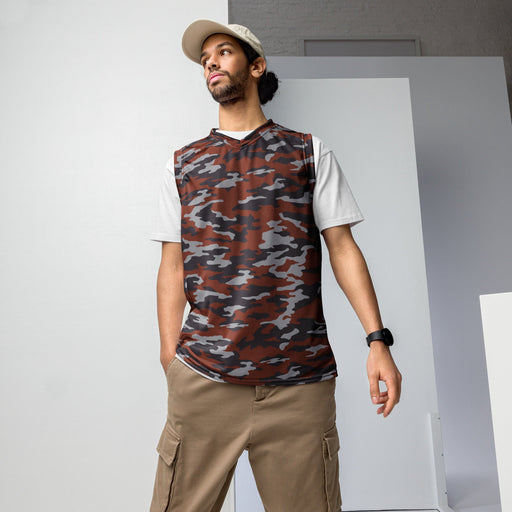 Flora Red Russian CAMO Unisex Basketball Jersey - 2XS