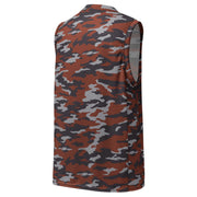 Flora Red Russian CAMO Unisex Basketball Jersey