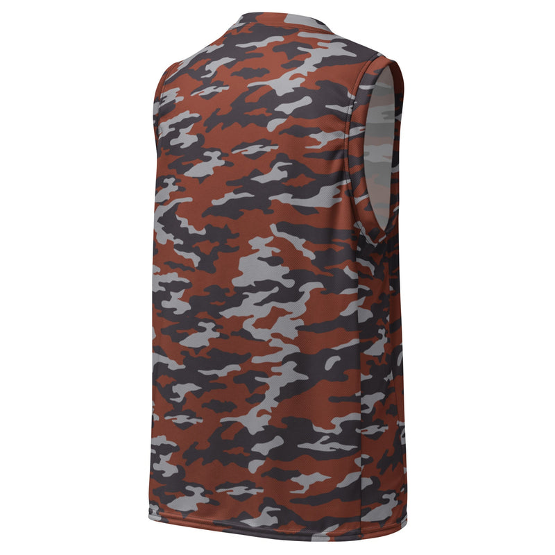 Flora Red Russian CAMO Unisex Basketball Jersey