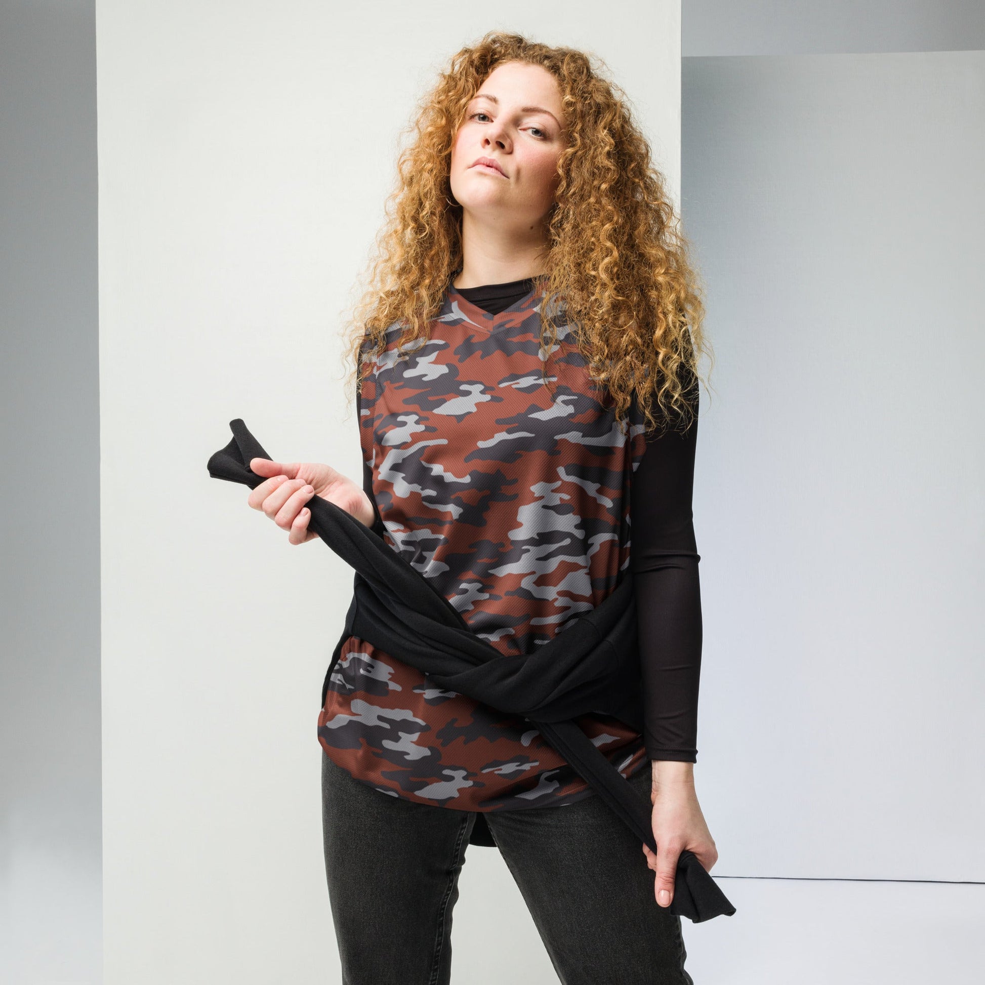 Russian Flora Red CAMO Unisex Basketball Jersey