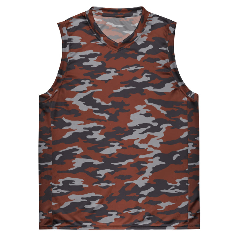 Flora Red Russian CAMO Unisex Basketball Jersey