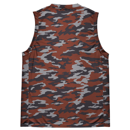 Russian Flora Red CAMO Unisex Basketball Jersey