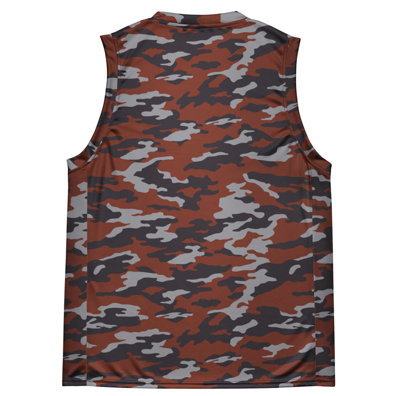 Flora Red Russian CAMO Unisex Basketball Jersey