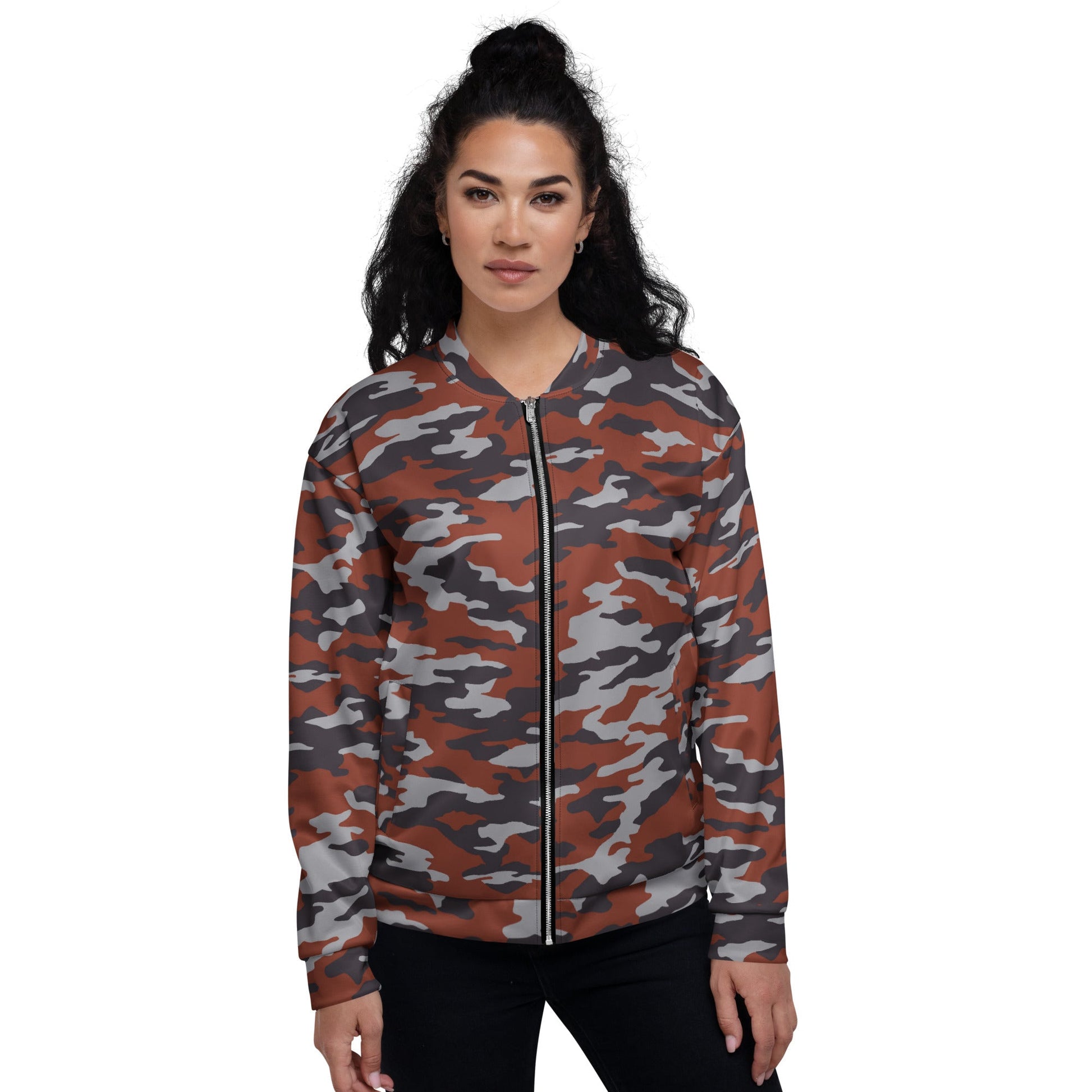 Russian Flora Red CAMO Unisex Bomber Jacket