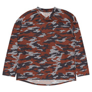 Flora Red Russian CAMO Unisex Hockey Fan Jersey