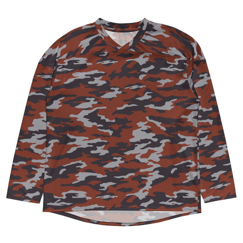 Flora Red Russian CAMO Unisex Hockey Fan Jersey
