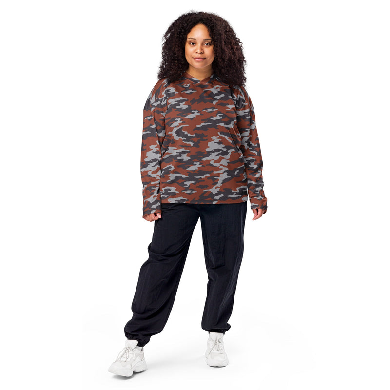 Flora Red Russian CAMO Unisex Hockey Fan Jersey