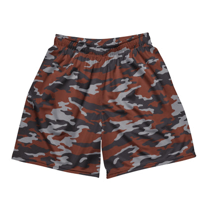 Russian Flora Red CAMO Unisex Mesh Shorts - 2XS
