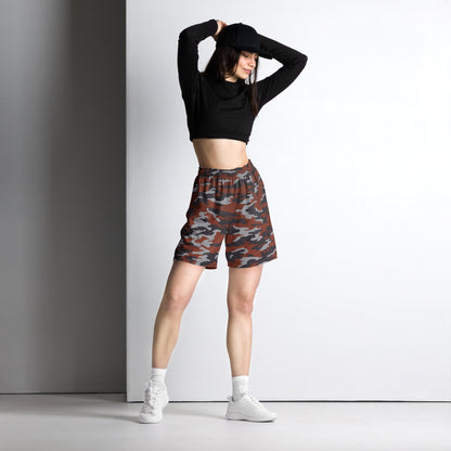 Russian Flora Red CAMO Unisex Mesh Shorts