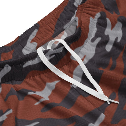 Russian Flora Red CAMO Unisex Mesh Shorts