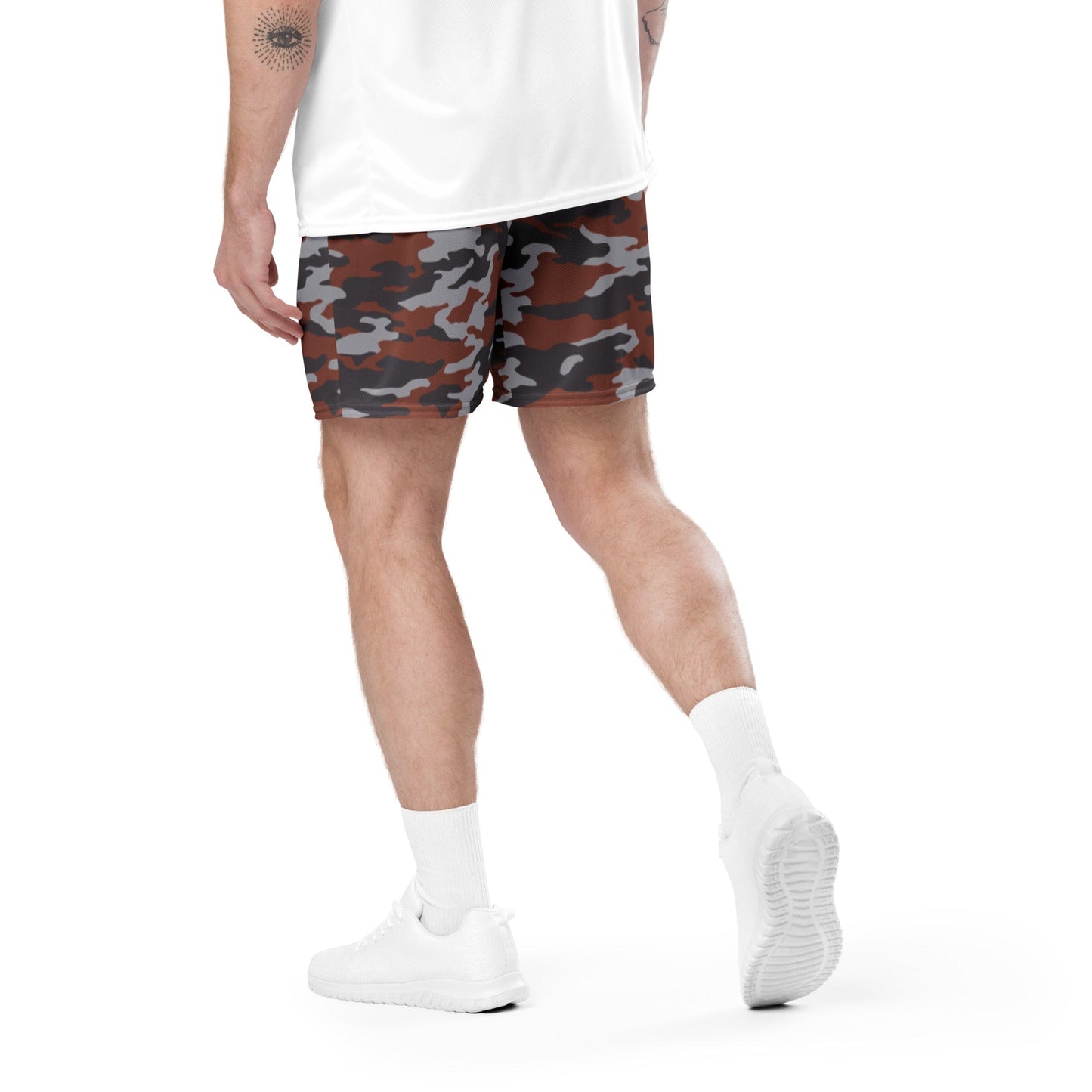 Russian Flora Red CAMO Unisex Mesh Shorts