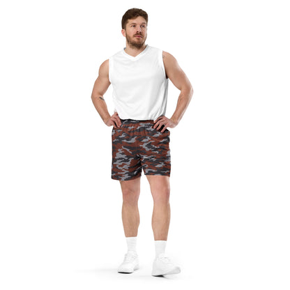Russian Flora Red CAMO Unisex Mesh Shorts
