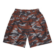 Flora Red Russian CAMO Unisex Mesh Shorts