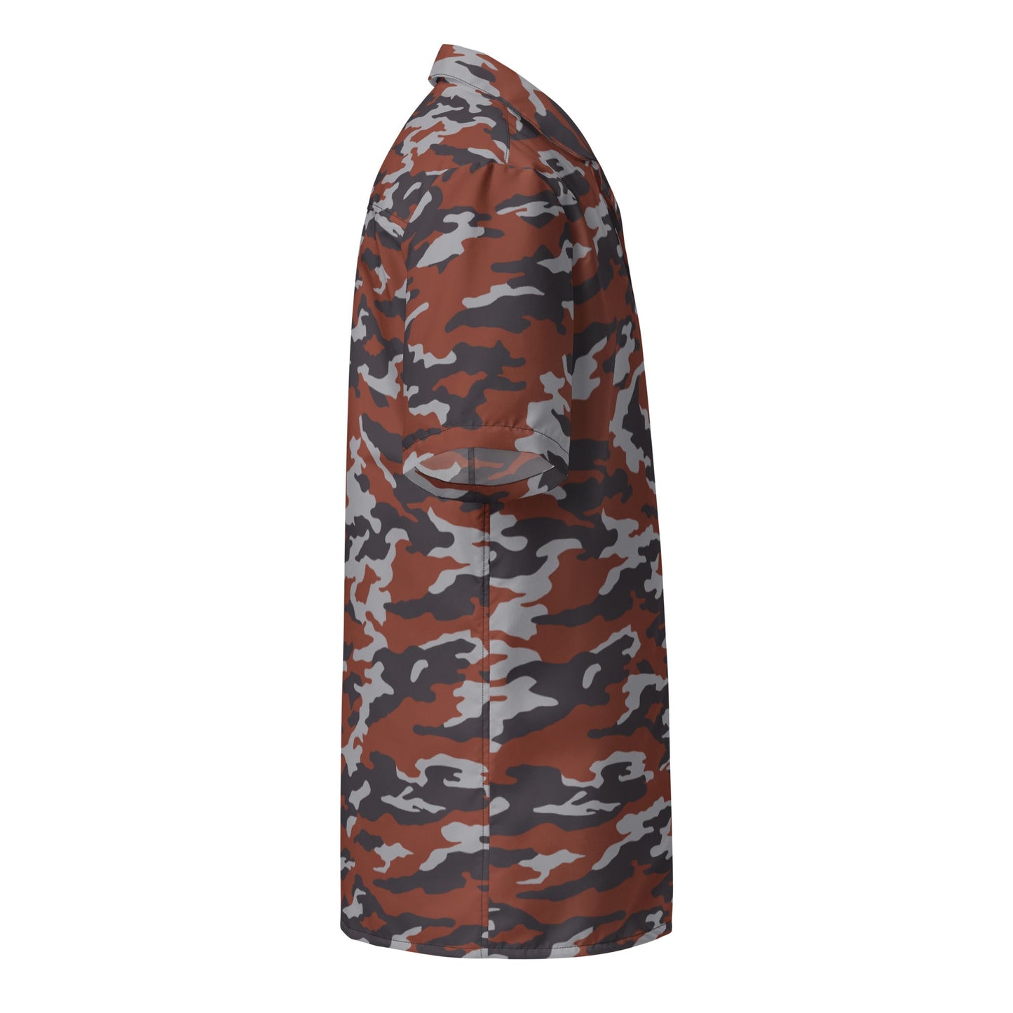 Russian Flora Red CAMO Unisex Short-Sleeve Button Shirt