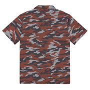 Flora Red Russian CAMO Unisex Short-Sleeve Button Shirt - Button-Up