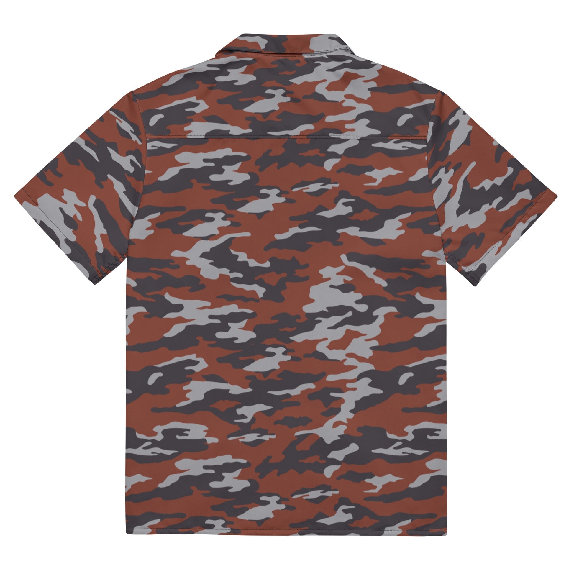 Russian Flora Red CAMO Unisex Short-Sleeve Button Shirt