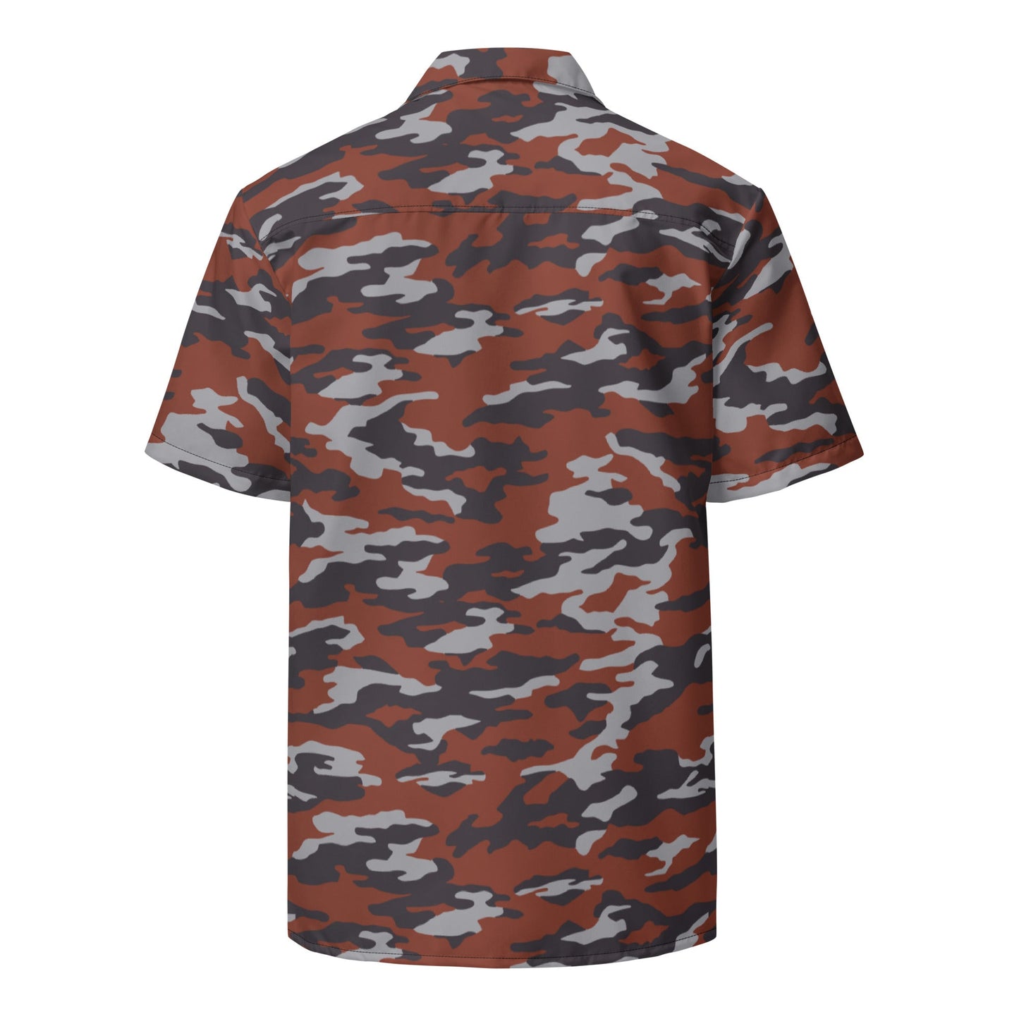 Russian Flora Red CAMO Unisex Short-Sleeve Button Shirt