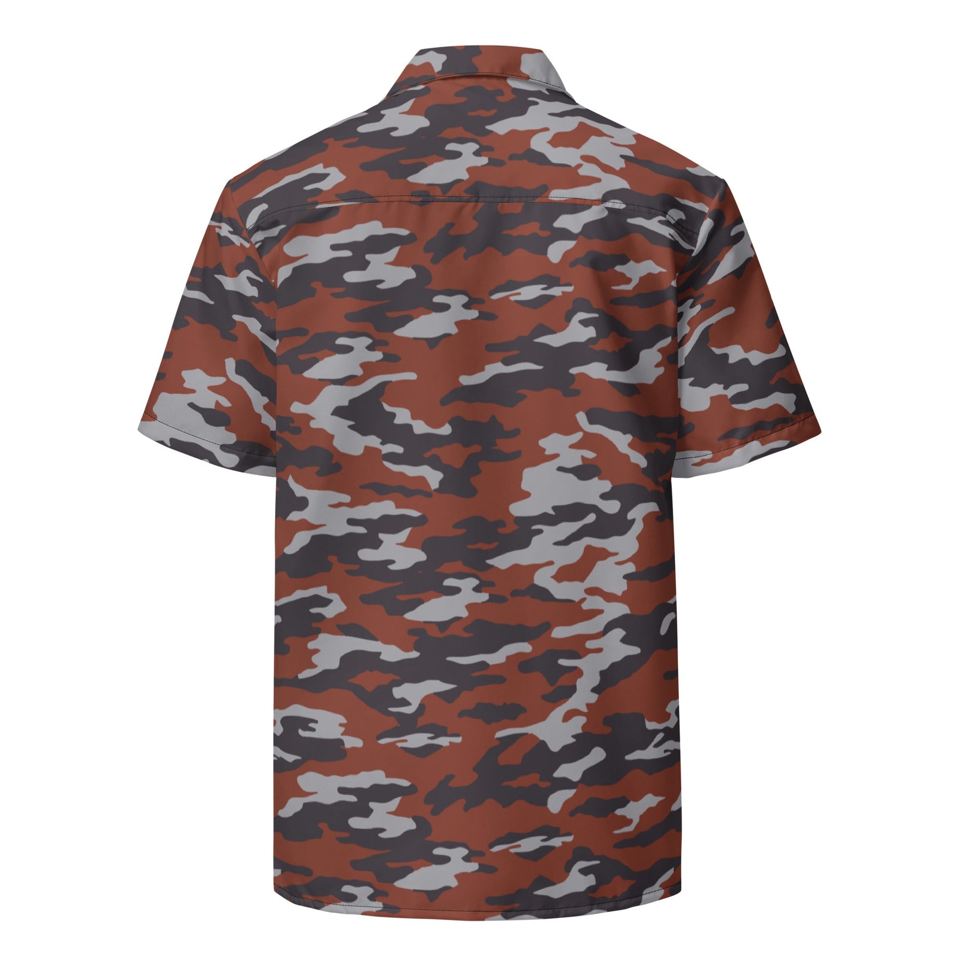 Russian Flora Red CAMO Unisex Short-Sleeve Button Shirt
