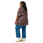 Flora Red Russian CAMO Unisex Short-Sleeve Button Shirt - Button-Up
