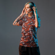 Flora Red Russian CAMO Unisex Sports Jersey