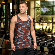 Flora Red Russian CAMO Unisex Tank Top - XS - Shirt