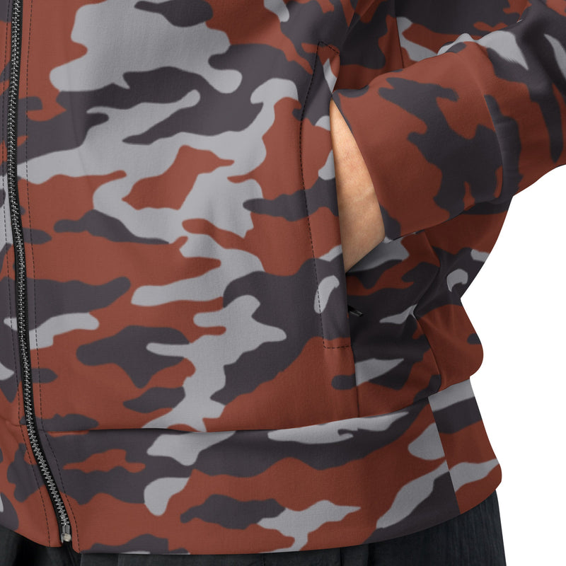 Flora Red Russian CAMO Unisex Track Jacket