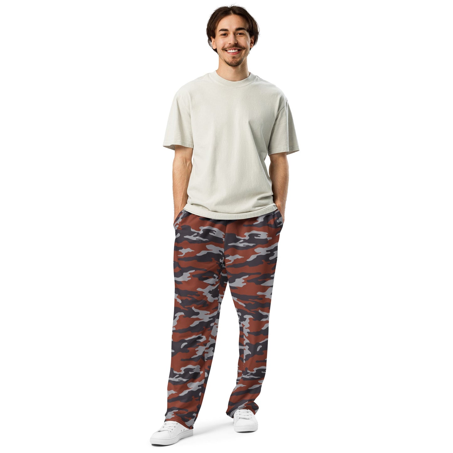 Russian Flora Red CAMO Unisex Wide-Leg Joggers