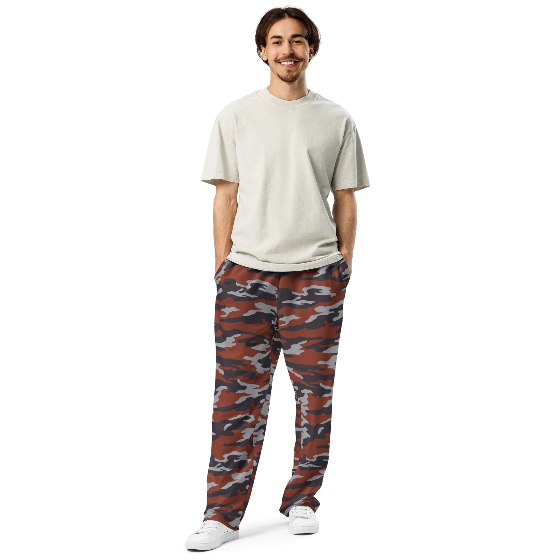 Russian Flora Red CAMO Unisex Wide-Leg Joggers