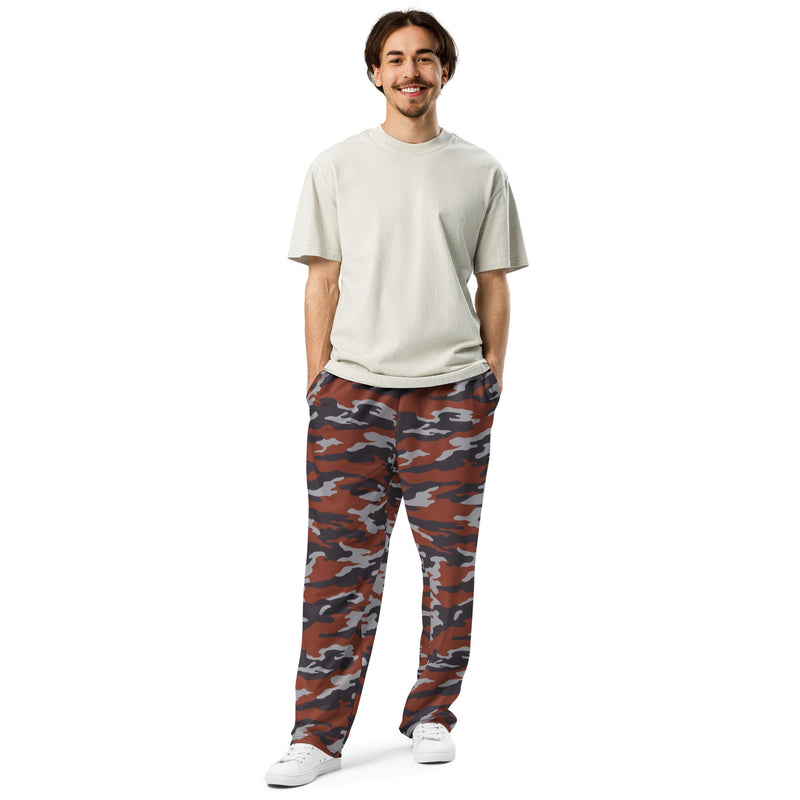 Flora Red Russian CAMO Unisex Wide-Leg Joggers