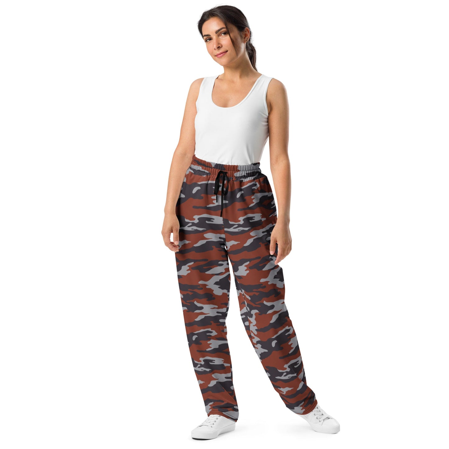 Russian Flora Red CAMO Unisex Wide-Leg Joggers