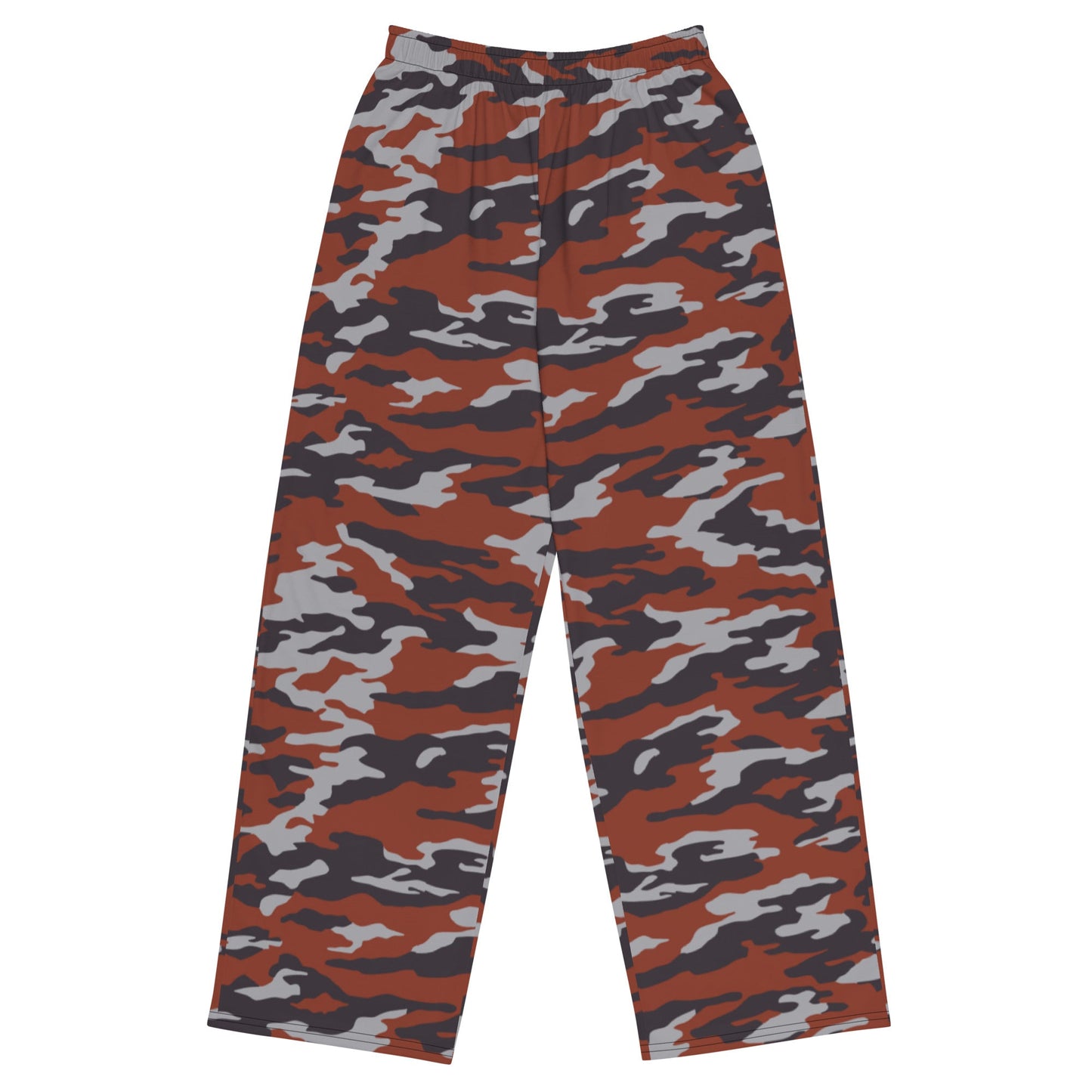 Russian Flora Red CAMO Unisex Wide-Leg Leisure Pants - 2XS