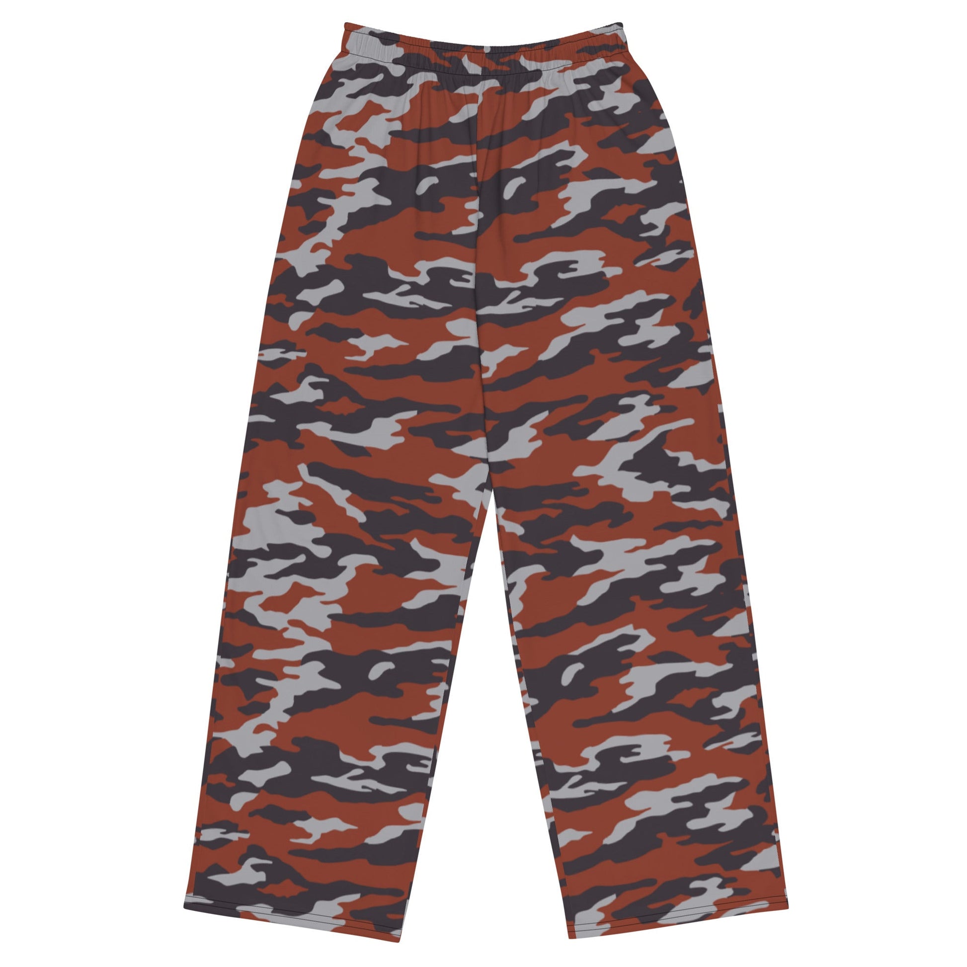 Russian Flora Red CAMO Unisex Wide-Leg Leisure Pants - 2XS