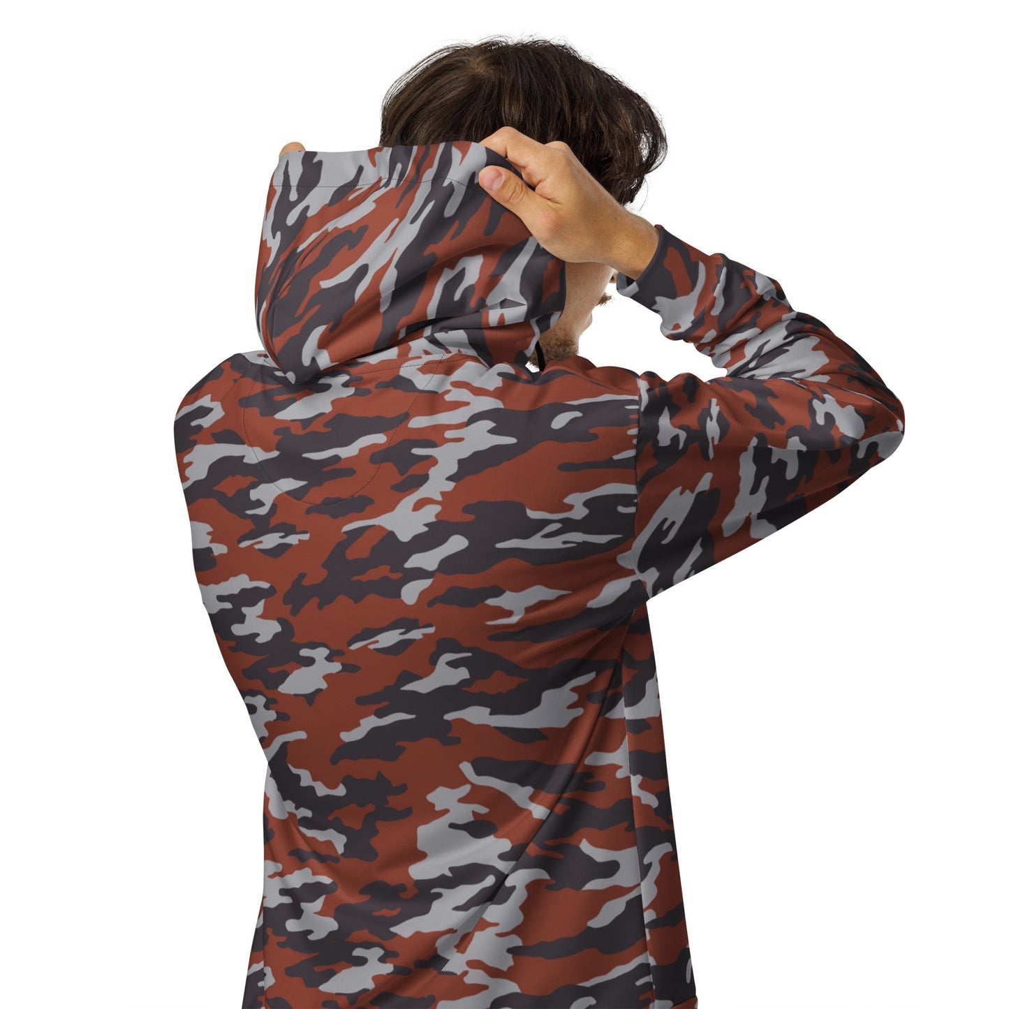Russian Flora Red CAMO Unisex Zip Hoodie