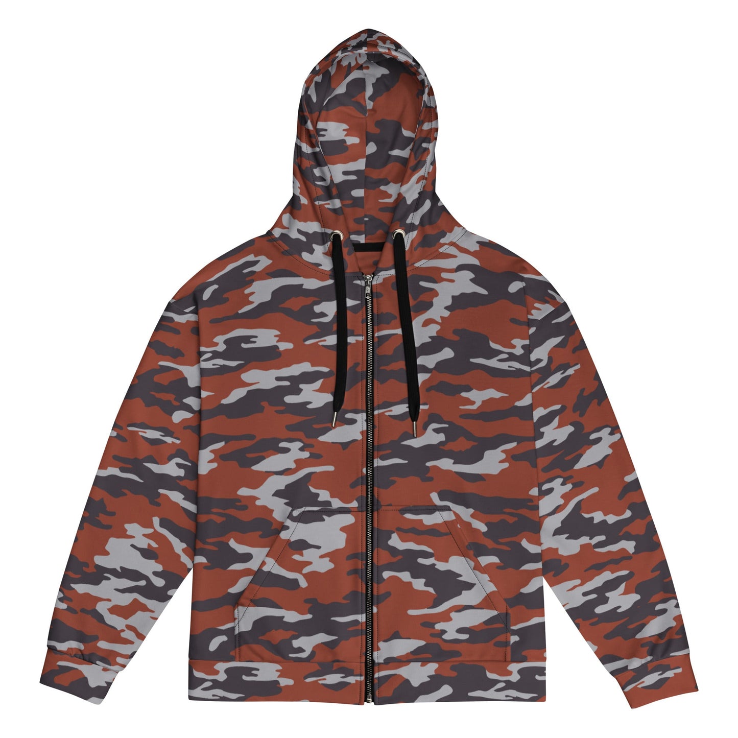 Russian Flora Red CAMO Unisex Zip Hoodie - 2XS