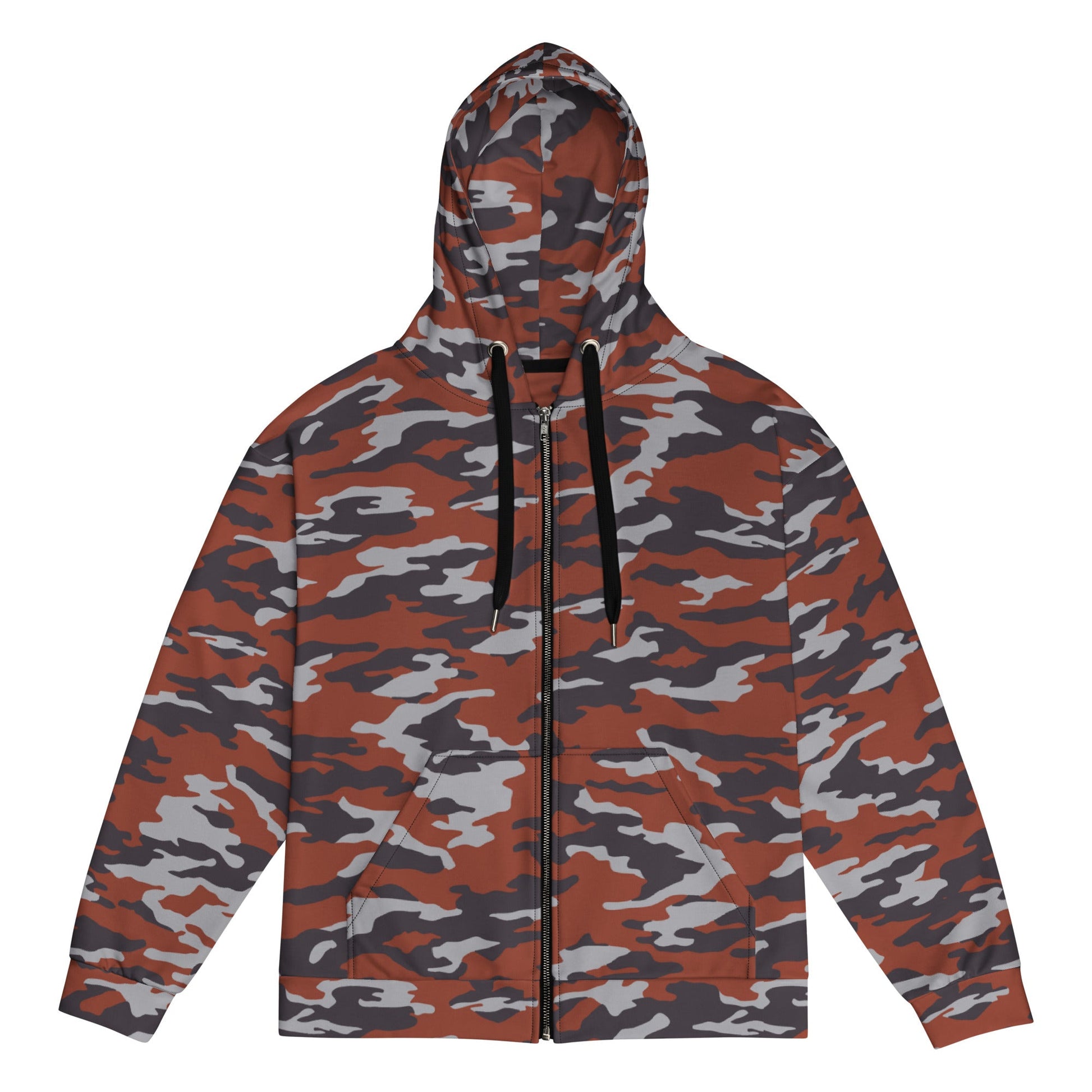 Russian Flora Red CAMO Unisex Zip Hoodie - 2XS