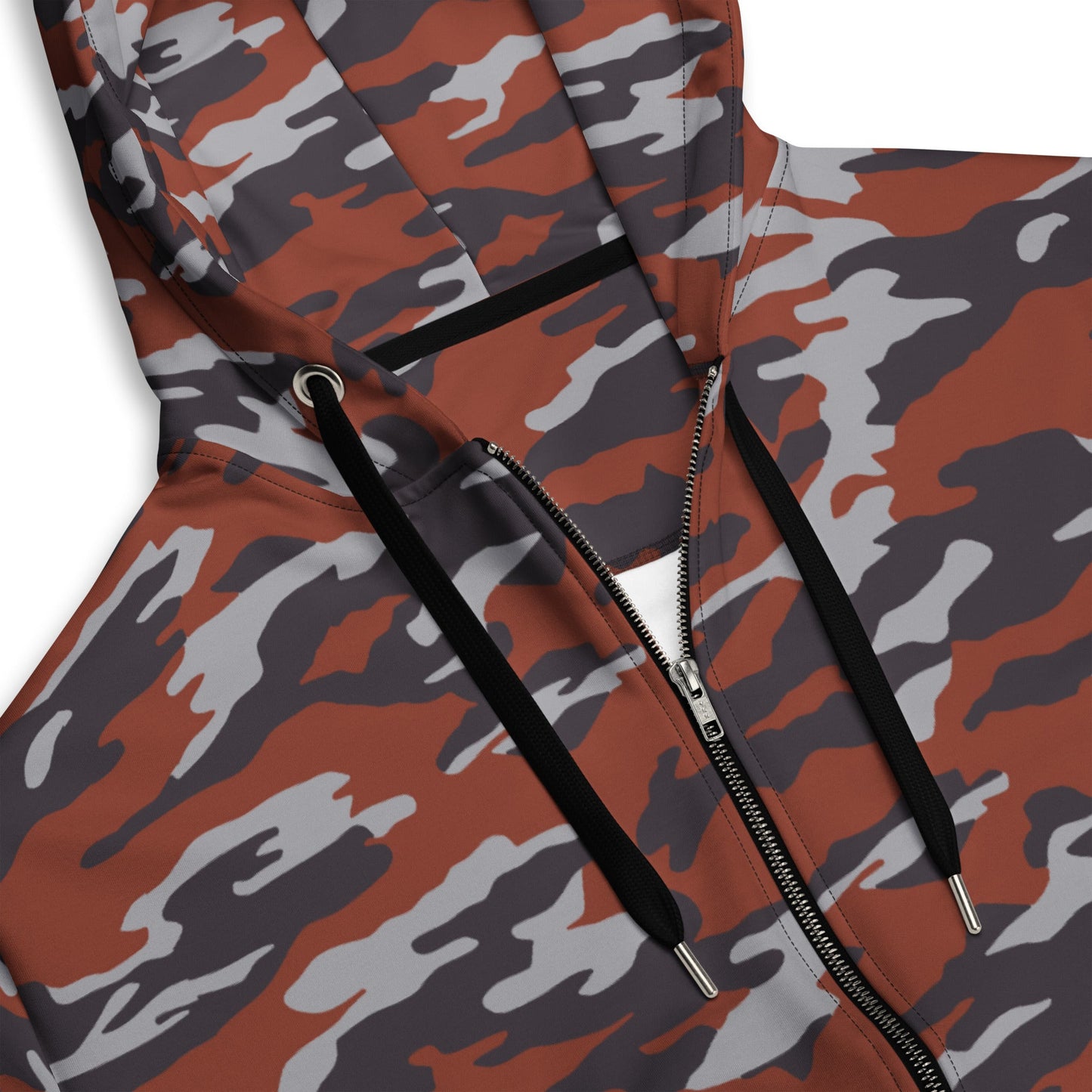 Russian Flora Red CAMO Unisex Zip Hoodie