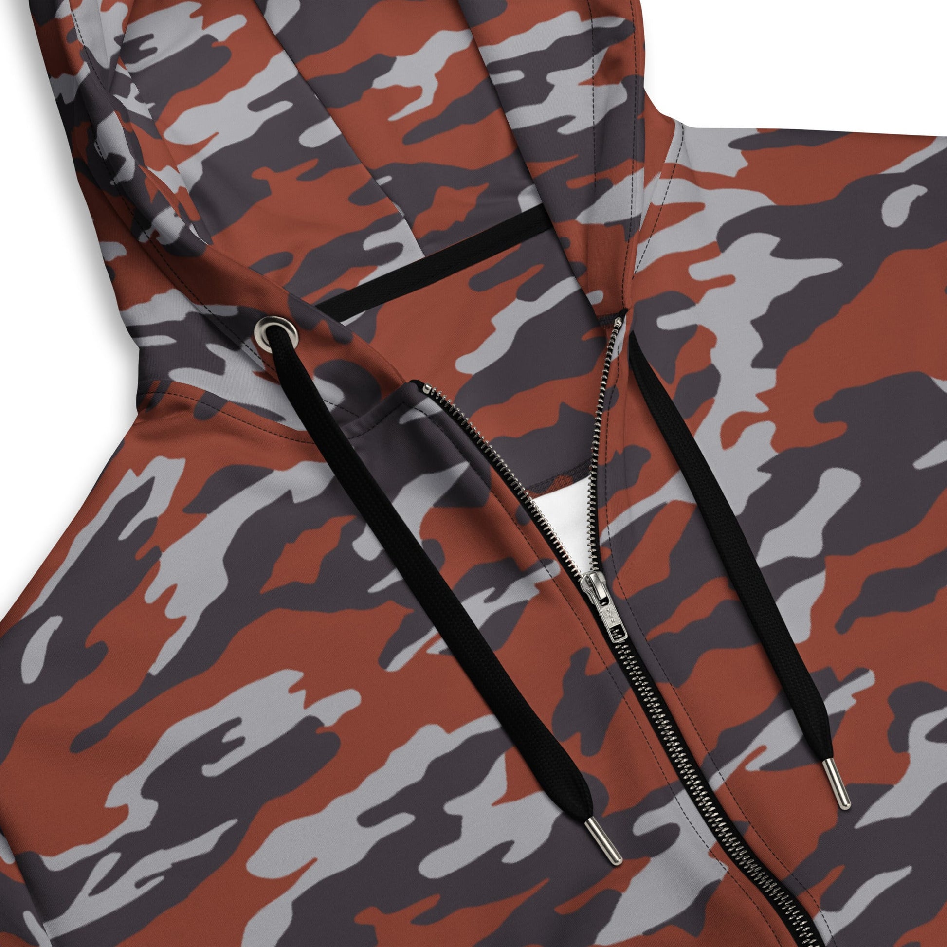 Russian Flora Red CAMO Unisex Zip Hoodie