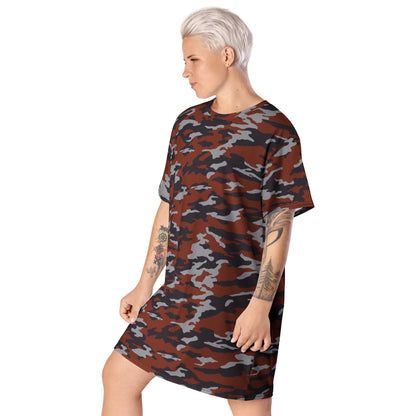 Russian Flora Red CAMO Womens T-Shirt Dress