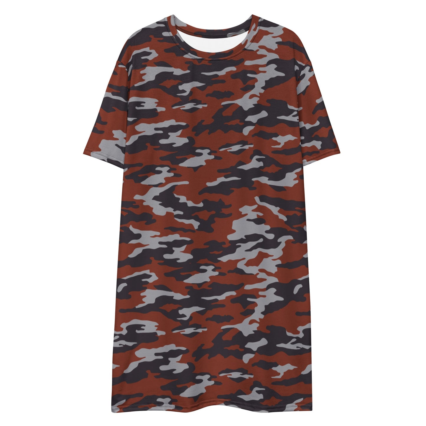 Russian Flora Red CAMO Womens T-Shirt Dress