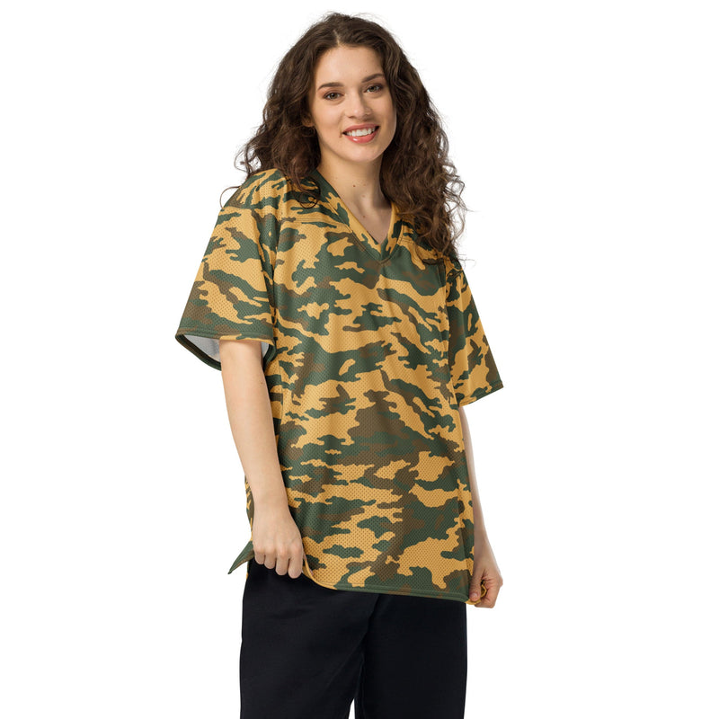 Flora Mountain Russian CAMO Unisex American Football Jersey