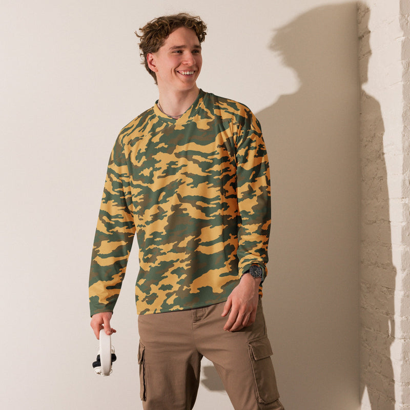 Flora Mountain Russian CAMO Unisex Hockey Fan Jersey