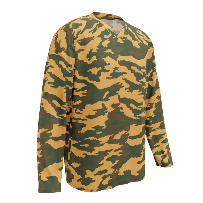 Flora Mountain Russian CAMO Unisex Hockey Fan Jersey