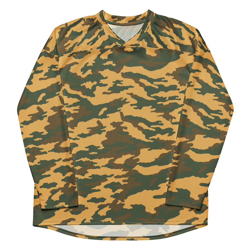 Flora Mountain Russian CAMO Unisex Hockey Fan Jersey
