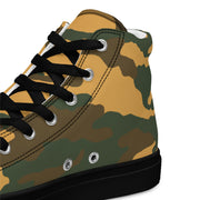 Flora Mountain Russian CAMO Mens High-Top Canvas Shoes