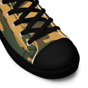 Flora Mountain Russian CAMO Mens High-Top Canvas Shoes