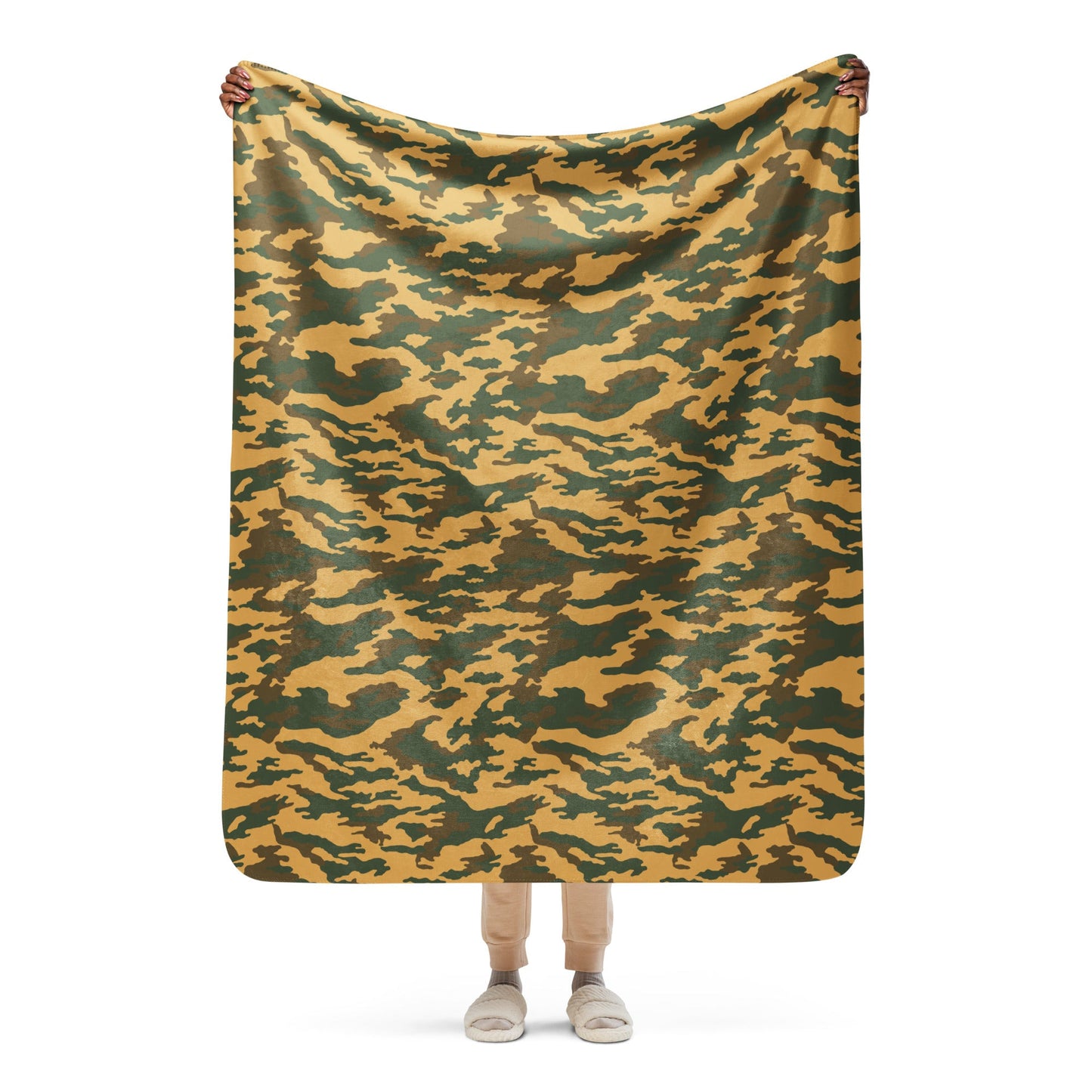 Russian Flora VSR-98 Mountain CAMO Sherpa blanket - 50″×60″ - Blanket