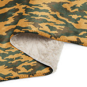 Flora Mountain Russian CAMO Sherpa Blanket